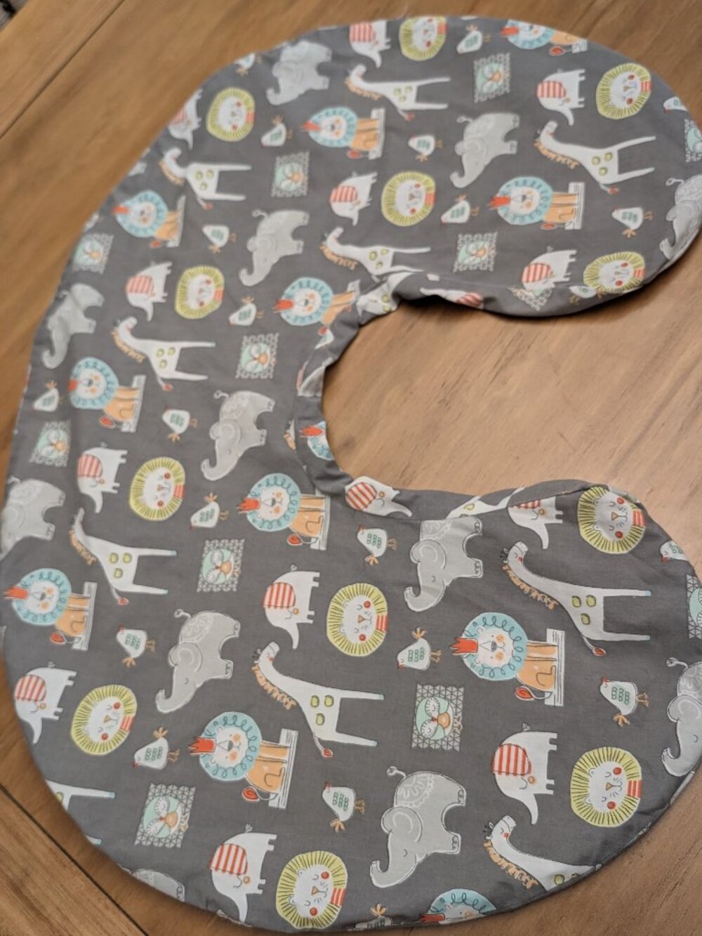 Boppy Pillow Cover ONLY, Safari Animals, Grey Gray